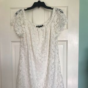 Ralph Lauren Size 14 White Cap Sleeve dress
